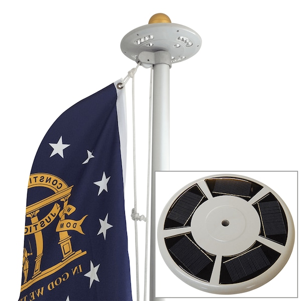 Solar Starlight Flagpole Light